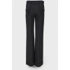 Striped wool trousers