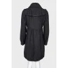 Fitted wool coat