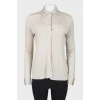 Silk white shirt