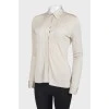 Silk white shirt