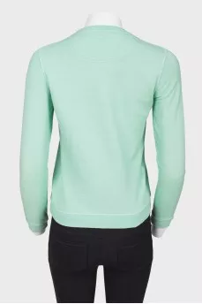 Green sweatshirt with print