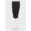 A woolen tight -fitting skirt