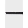 Belt with brand logo buckle