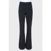 Classic flared trousers with arrow