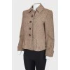 Checked wool jacket