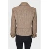 Checked wool jacket