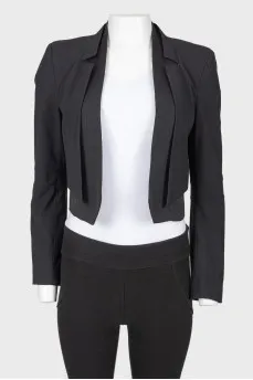 Cropped black jacket