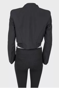 Cropped black jacket