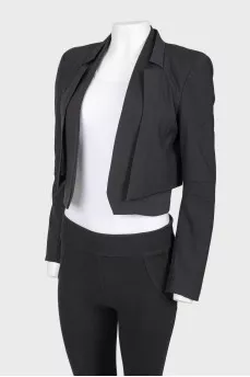 Cropped black jacket