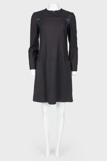 Black slip dress