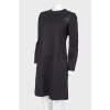 Black slip dress