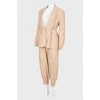 Beige suit