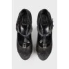 Snake skin shoes