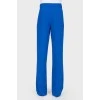 Blue straight leg trousers