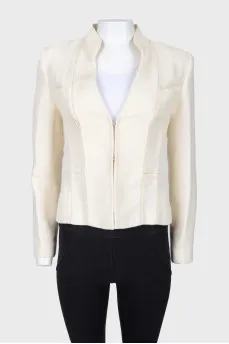 Jacket with decorative wide seams