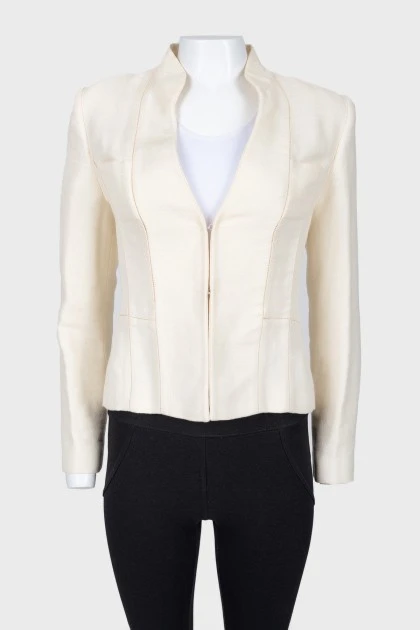 Jacket with decorative wide seams