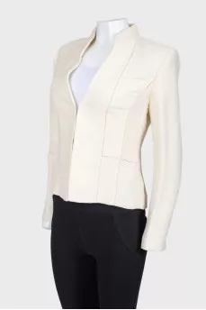 Jacket with decorative wide seams