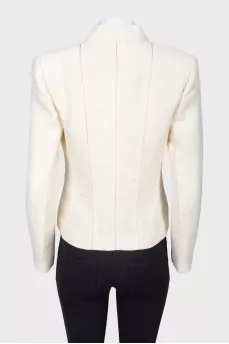 Jacket with decorative wide seams