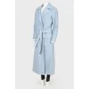 Blue coat with back appliqué