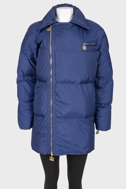 Brand's logo golden jacket