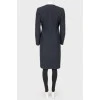 Textured coat with belt