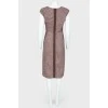 Fitted dress with decorative gathers