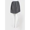 Gray wool skirt