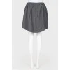 Gray wool skirt
