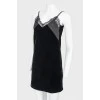 Velvet dress on straps