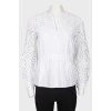 White lace blouse