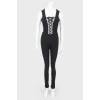 Jumpsuit with lacing
