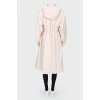 Pale pink trench coat