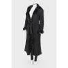 Sheepskin coat on fur