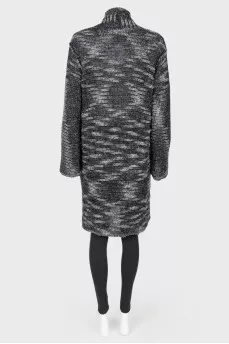 Inside out effect wool cardigan