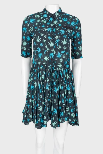 Printed fitted dress
