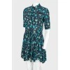 Printed fitted dress