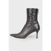 Stiletto leather boots