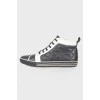 High quilted sneakers