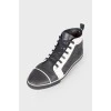 High quilted sneakers