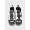 High quilted sneakers