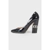 Patent leather heels 