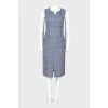 Fitted dress with stripes
