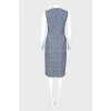 Fitted dress with stripes