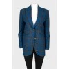 Blue jacket in a cage