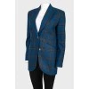 Blue jacket in a cage