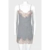 Insulated dress with lace