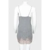 Insulated dress with lace