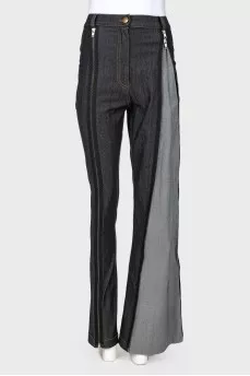 Jeans with zero clasps