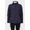 Black and blue fitted jacket
