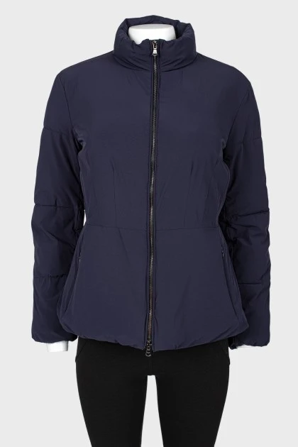 Black and blue fitted jacket